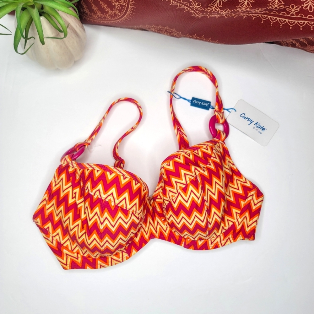 Curvy Kate Swim Top Size 28F NWT